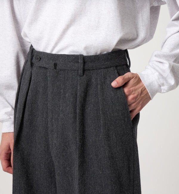 STEVEN ALAN「＜Steven Alan＞ クッキークロス インツープリーツ ドレス トラウザーズ」|スラックス|