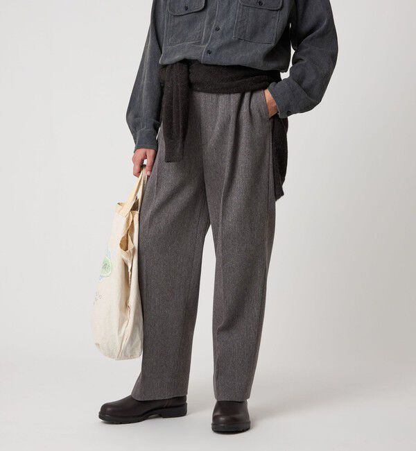 STEVEN ALAN「＜Steven Alan＞ クッキークロス インツープリーツ ドレス トラウザーズ」|スラックス|