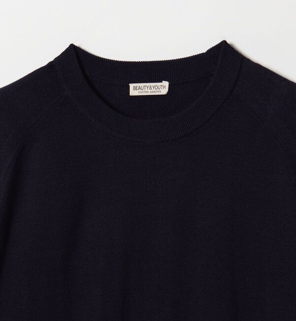 BEAUTY&YOUTH UNITED ARROWS「SUPER130 ウール クルーネック ニット ウォッシャブル」|ニット・セーター|