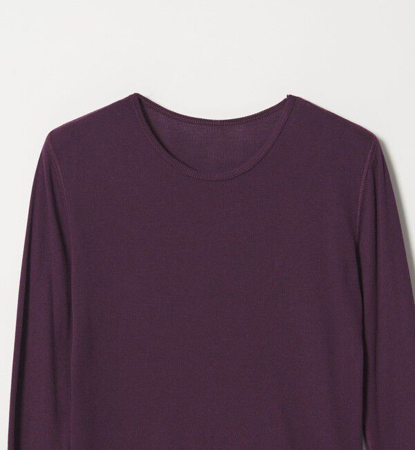 STEVEN ALAN「＜Steven Alan＞コットン シルク リブ クルーネック カットソー」|Tシャツ・カットソー|