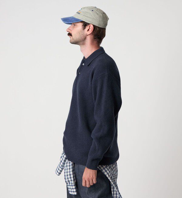 STEVEN ALAN「＜Steven Alan＞ オーストラリアンラムズウール ポロカラー ニット NARROW」|ニット・セーター|