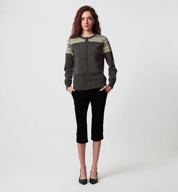 ATTISESSION「＜ATTISESSION＞フェアアイル ジャガード カーディガン」|カーディガン|