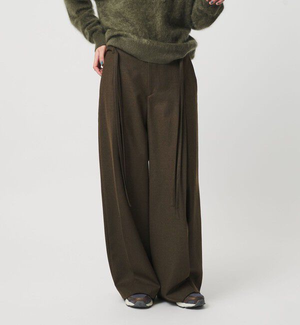 BEAUTY&YOUTH UNITED ARROWS「毛ブレンド ハイウエスト タックワイドパンツ」|その他|