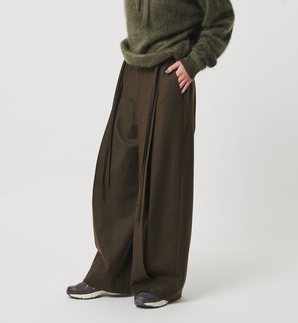 BEAUTY&YOUTH UNITED ARROWS「毛ブレンド ハイウエスト タックワイドパンツ」|その他|