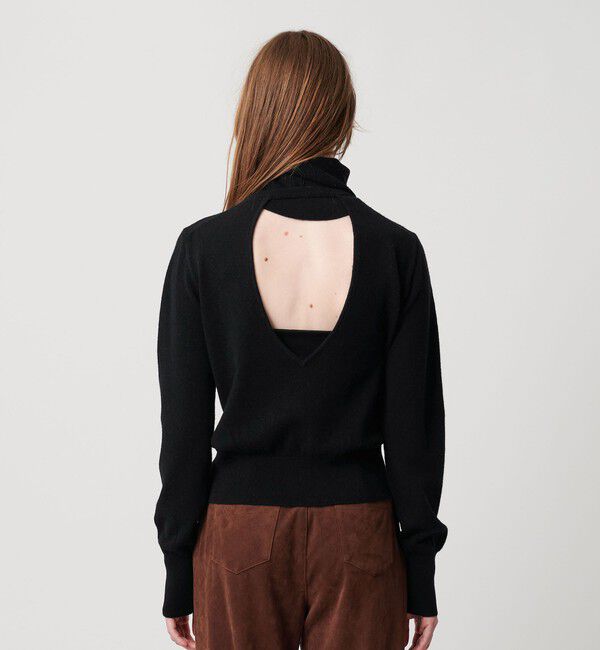 ATTISESSION「＜ATTISESSION＞ウールカシミヤ クルーネックニット＆ネックウォーマー」|ニット・セーター|