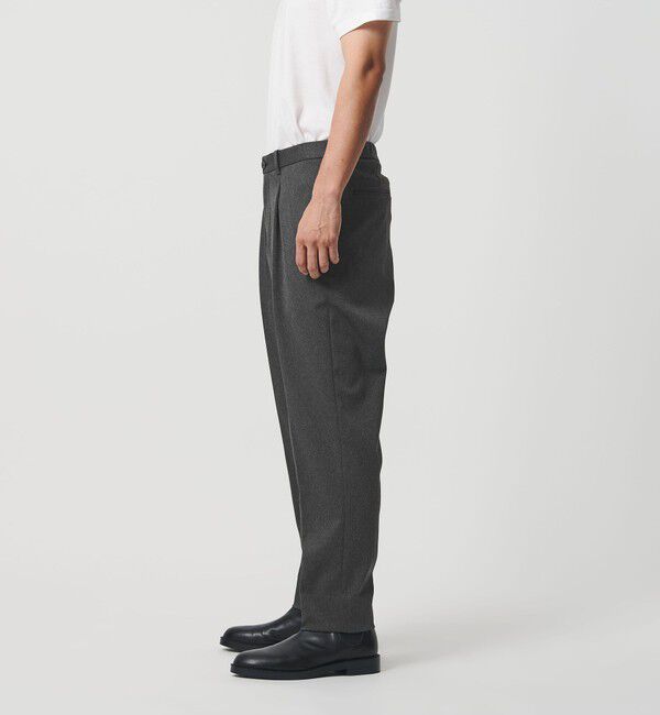 BEAUTY&YOUTH UNITED ARROWS「ツイル 1プリーツ テーパード パンツ NO.5 ヨコストレッチ」|チノ|