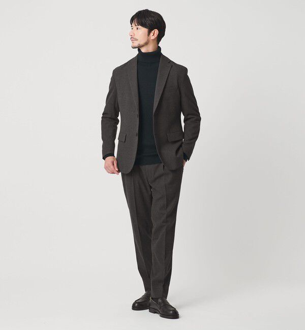 BEAUTY&YOUTH UNITED ARROWS「【WEB限定 WARDROBE SMART】DELEGANT サキソニー セットアップ/ジャケット＆イージーパンツ」|スーツ|DK.GRAY