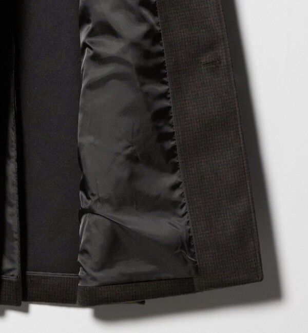 BEAUTY&YOUTH UNITED ARROWS「120S メルトン チェック バルカラーコート」|その他|