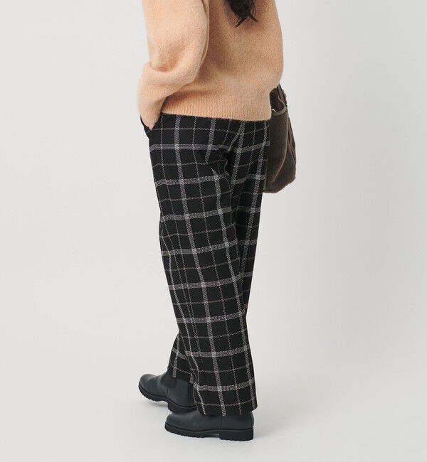 BEAUTY&YOUTH UNITED ARROWS「【WEB限定】裏起毛ウィンドウペン タックワイドパンツ ウォッシャブル」|その他|
