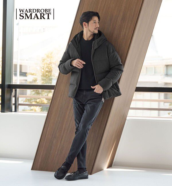 BEAUTY&YOUTH UNITED ARROWS「【WEB限定 WARDROBE SMART】LANATEC フード ダウンジャケット」|ダウン|DK.GRAY