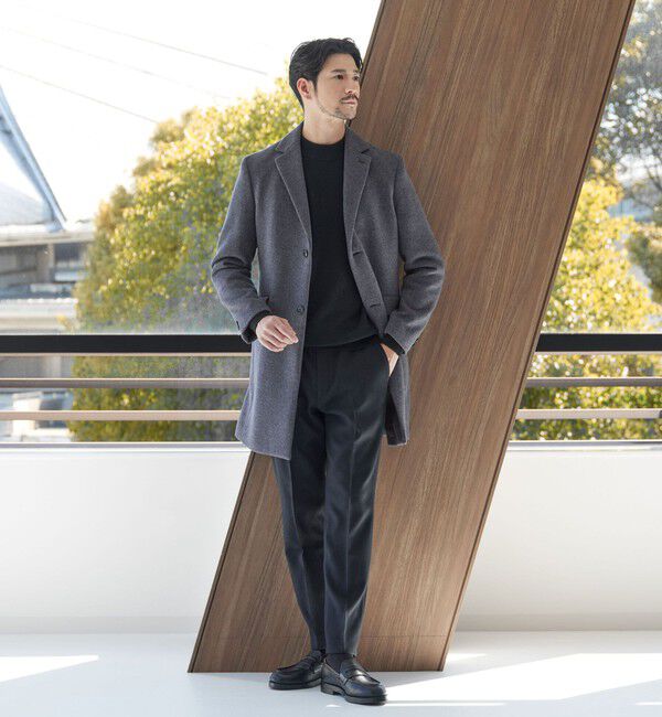 BEAUTY&YOUTH UNITED ARROWS「【WEB限定 WARDROBE SMART】PE メルトン チェスターコート」|チェスターコート|