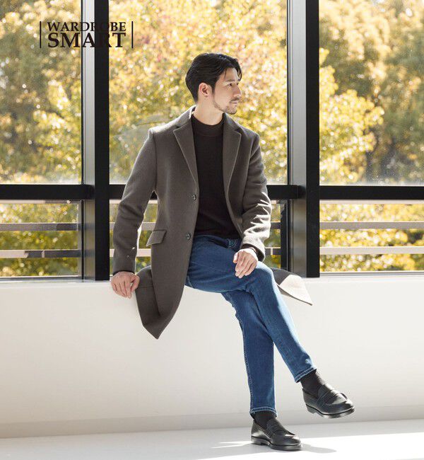 BEAUTY&YOUTH UNITED ARROWS「【WEB限定 WARDROBE SMART】PE メルトン チェスターコート」|チェスターコート|
