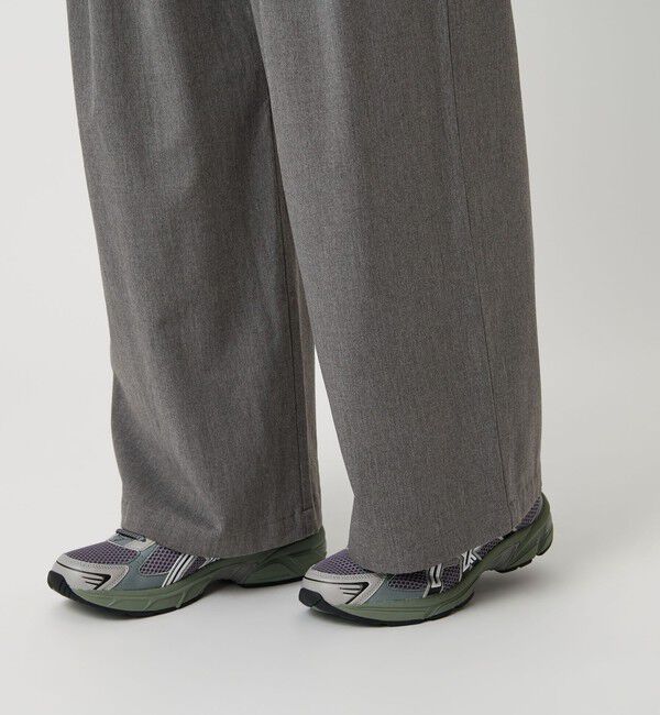 BEAUTY&YOUTH UNITED ARROWS「毛ポリエステルレーヨンブレンド ワイドタックパンツ」|スラックス|