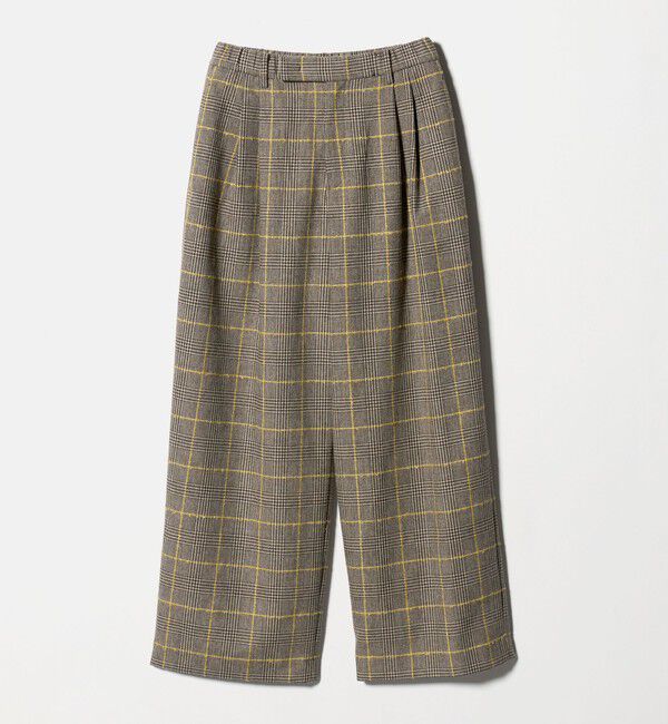 BEAUTY&YOUTH UNITED ARROWS「チェック ワイドタックパンツ」|その他|