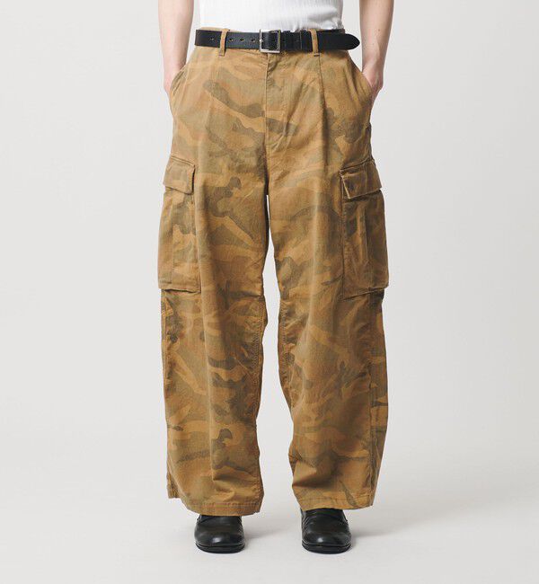 MONKEY TIME「ピグメント プリント カーゴ パンツ -セットアップ対応-」|チノ|