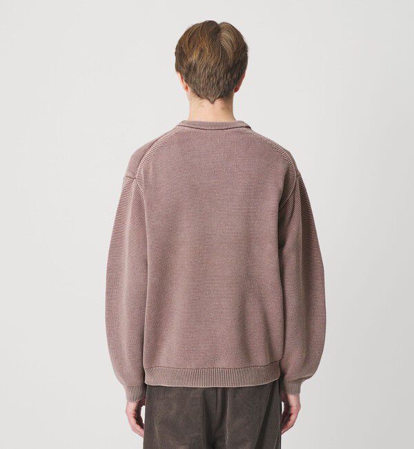 BEAUTY&YOUTH UNITED ARROWS「アシッドウォッシュ コットン クルーネック ニット 手洗い可能」|ニット・セーター|