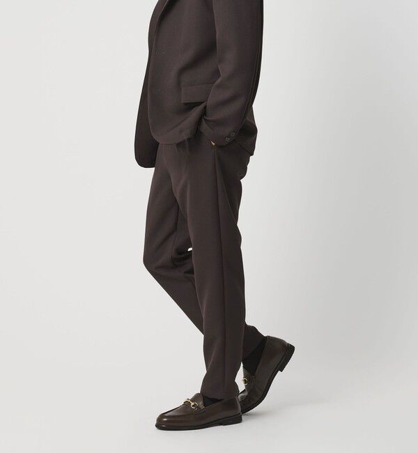 BEAUTY&YOUTH UNITED ARROWS「東レ/TORAY ワルツ 1プリーツ テーパード パンツ NO.5 セットアップ対応 ヨコストレッチ ウォッシャブル」|チノ|