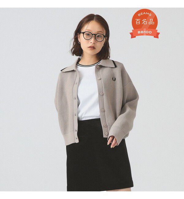 Ray BEAMS 「【別注】FRED PERRY / Tipped Collar Cardigan」|ニット・セーター|WARMOAT