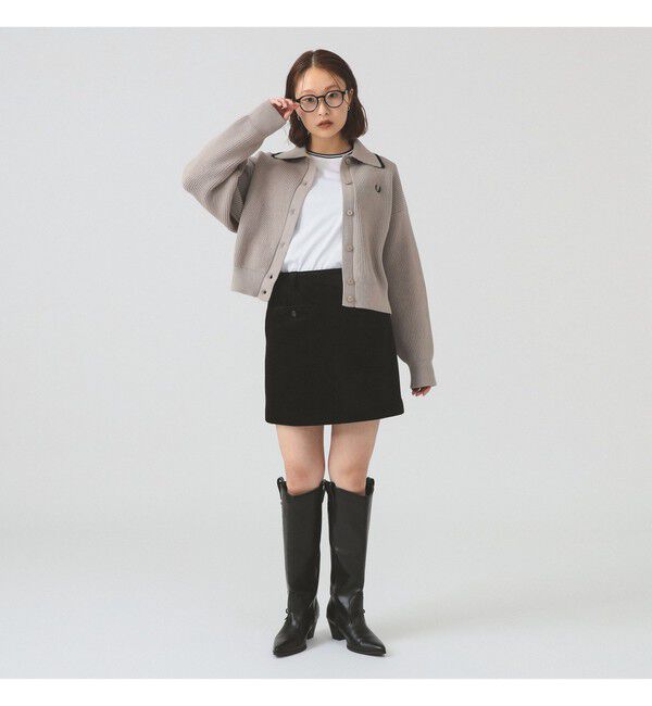 Ray BEAMS 「【別注】FRED PERRY / Tipped Collar Cardigan」|ニット・セーター|