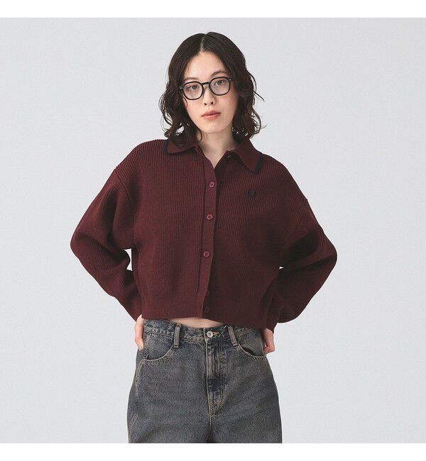 Ray BEAMS 「【別注】FRED PERRY / Tipped Collar Cardigan」|ニット・セーター|