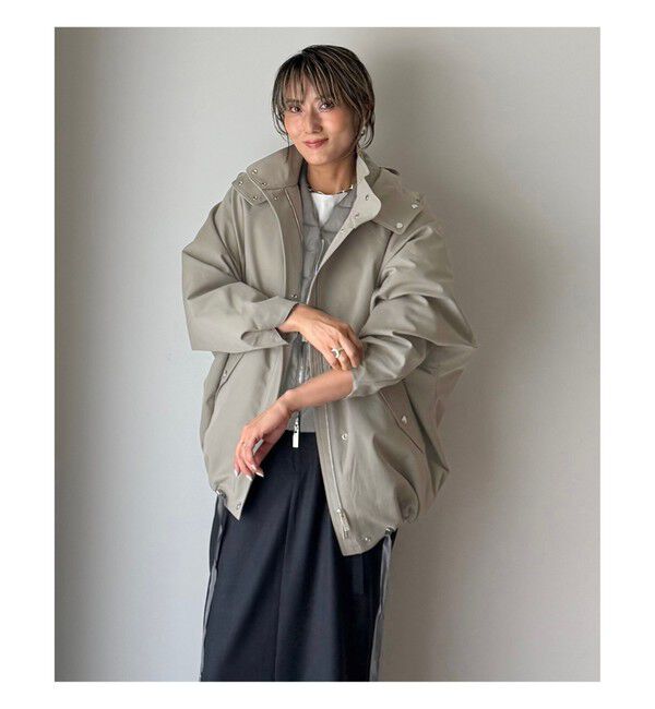 Demi-Luxe BEAMS 「【別注】エディター坪田あさみ &times; WOOLRICH / ANORAK ダウンブルゾン」|ブルゾン・スタジャン|LIGHT.GREY