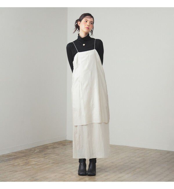 Ray BEAMS 「ビーズ 刺繍 キャミ ワンピース」|ワンピース|