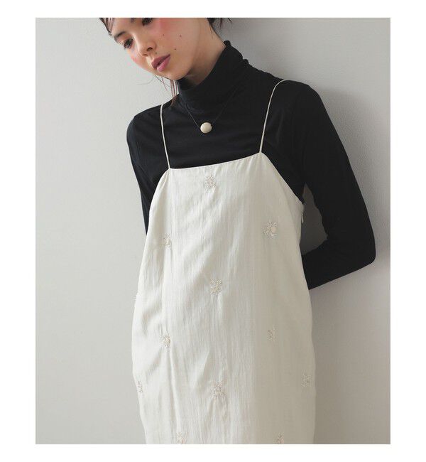 Ray BEAMS 「ビーズ 刺繍 キャミ ワンピース」|ワンピース|