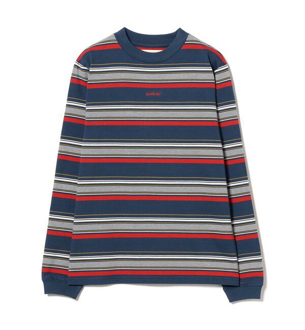 BEAMSBOY「ボーイ エンブロイダリー ボーダー ロングスリーブ Tシャツ」|Tシャツ・カットソー|