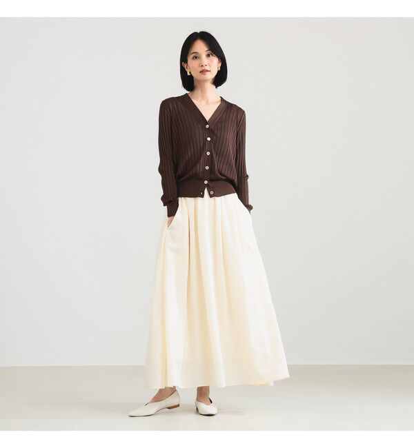 Demi-Luxe BEAMS 「ポプリン ギャザースカート」|スカート|