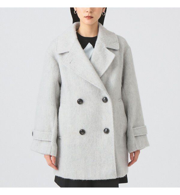 Ray BEAMS 「シャギー ダブル ハーフ コート」|その他|