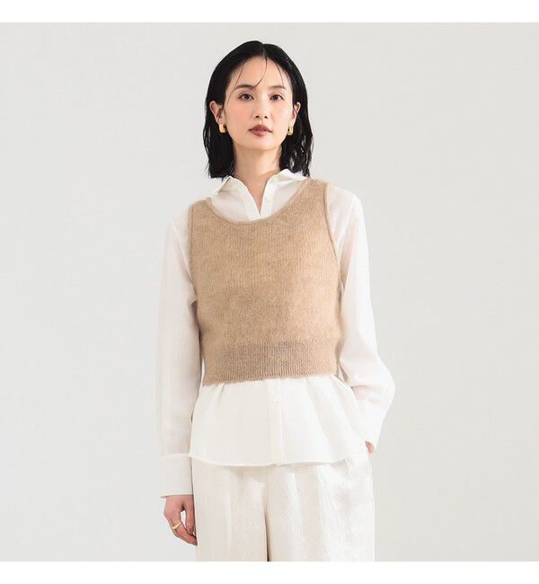 Demi-Luxe BEAMS 「モヘヤ ニット ベスト」|ニット・セーター|