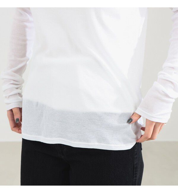 Demi-Luxe BEAMS 「シアーコットン ロングスリーブT」|Tシャツ・カットソー|