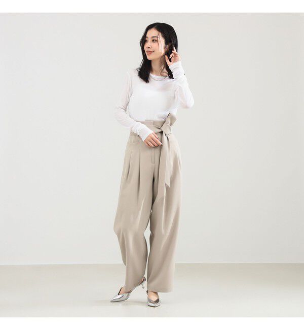 Demi-Luxe BEAMS 「シアーコットン ロングスリーブT」|Tシャツ・カットソー|