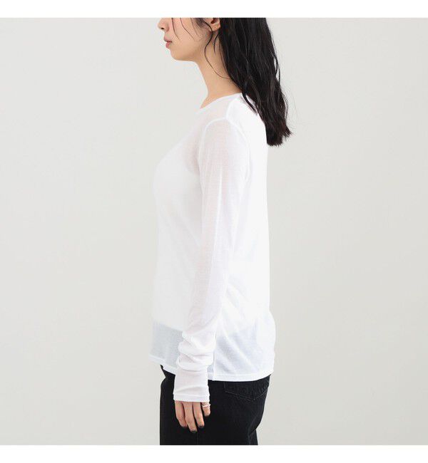 Demi-Luxe BEAMS 「シアーコットン ロングスリーブT」|Tシャツ・カットソー|