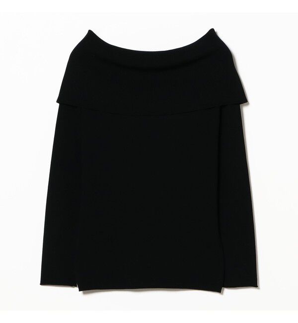 Demi-Luxe BEAMS 「レーヨン ポリエステル オフショルダー プルオーバー ニット」|ニット・セーター|