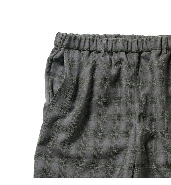 BEAMS「ブークレ チェック イージーパンツ」|チノ|