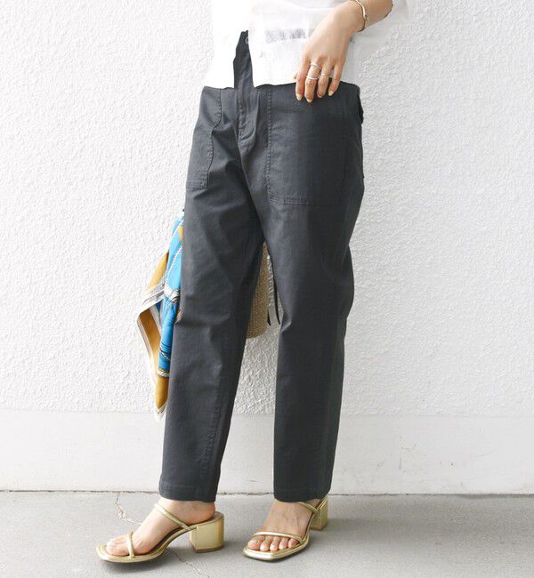 SHIPS for women「【WEB限定】ストレッチ ベーシック ベイカー パンツ」|その他|