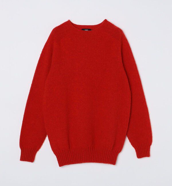 SHIPS「【SHIPS別注】HARLEY OF SCOTLAND:ウォッシャブル シャギー クルーネックニット」|ニット・セーター|