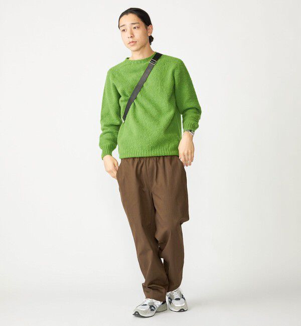 SHIPS「【SHIPS別注】HARLEY OF SCOTLAND:ウォッシャブル シャギー クルーネックニット」|ニット・セーター|