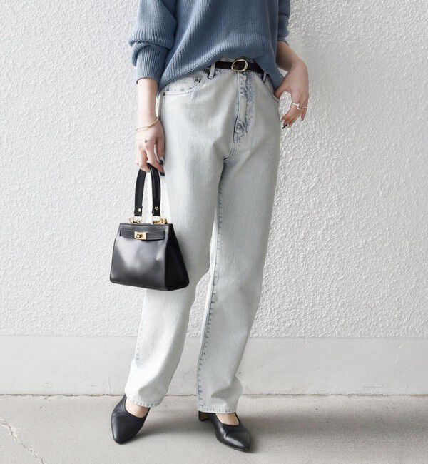 SHIPS any「SHIPS any: ハイライズ デニムパンツ［SHIPS any DENIM］」|デニム|オフホワイト