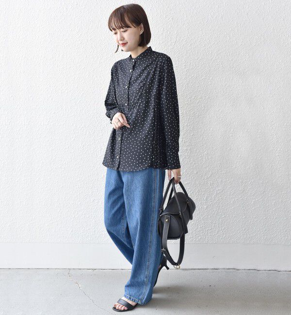 SHIPS for women「《一部追加予約》【WEB限定】〈手洗い可能〉ストレッチ ジョーゼット プリーツ ブラウス」|シャツ・ブラウス|