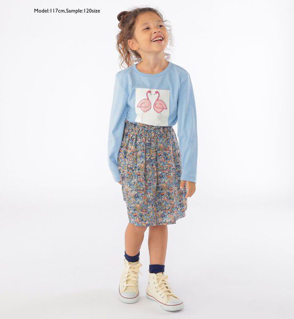 SHIPS KIDS「SHIPS KIDS:100～130cm / リバティ スカート」|フレア|