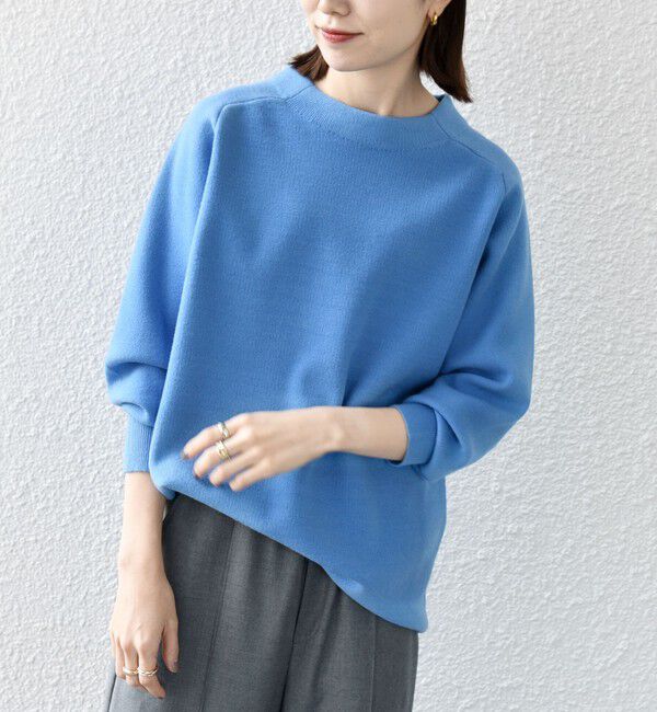 SHIPS any「SHIPS any:〈手洗い可能〉ミラノリブ スタンドネック プルオーバー」|ニット・セーター|