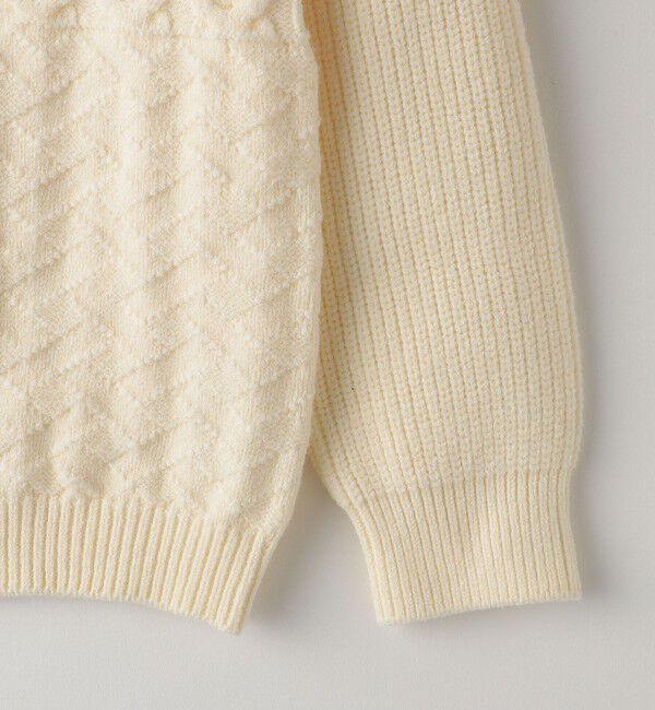 SHIPS KIDS「SHIPS KIDS:80～90cm /〈手洗い可能〉ケーブル ニット」|ニット・セーター|