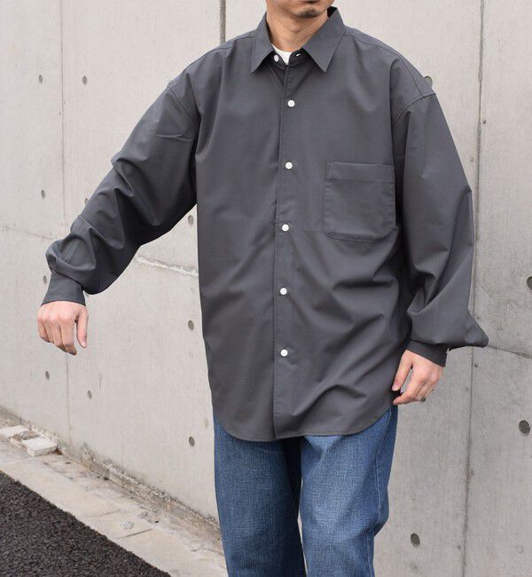 SHIPS any「SHIPS any: バンブー レーヨン バルーンスリーブ ドレープ オーバー シャツ ［BRIOS］◇」|シャツ・ブラウス|