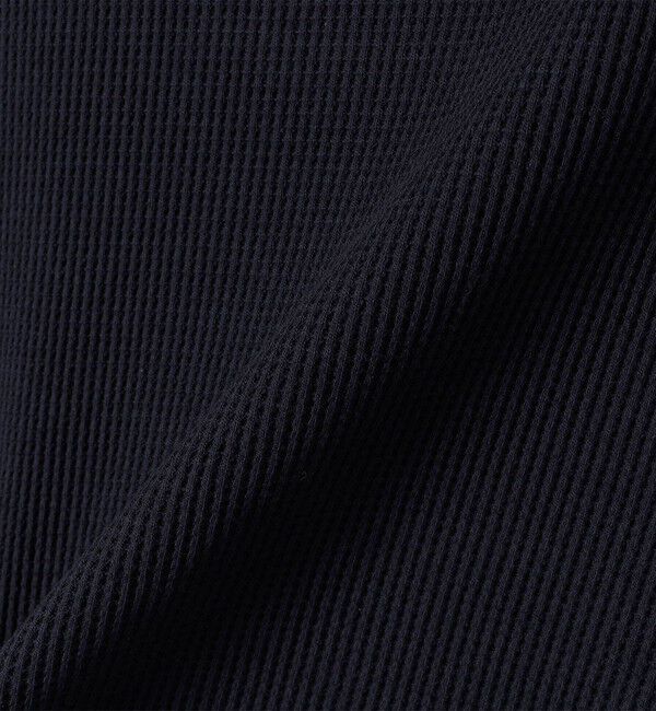 SHIPS any「SHIPS any:〈洗濯機可能〉ワッフル  レースアップ ラウンドヘム プルオーバー」|Tシャツ・カットソー|