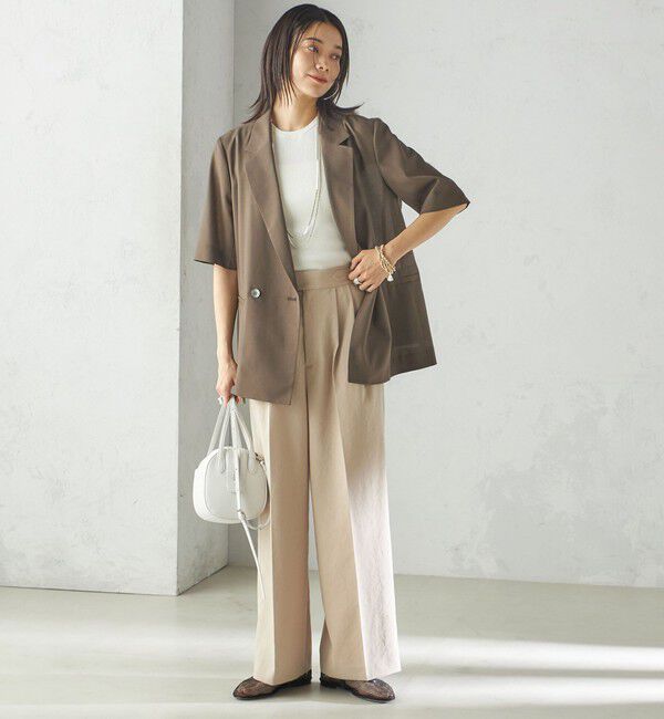 SHIPS for women「〈手洗い可能〉ラメ ノースリーブ ニット」|ニット・セーター|