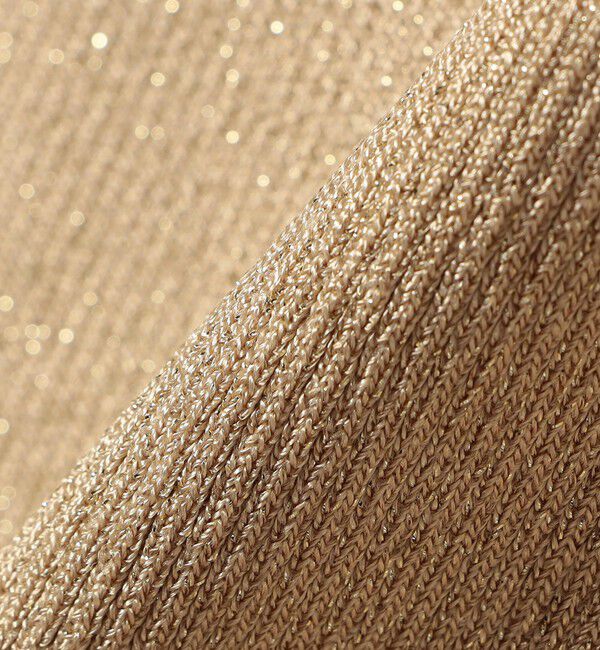 SHIPS for women「〈手洗い可能〉ラメ ノースリーブ ニット」|ニット・セーター|