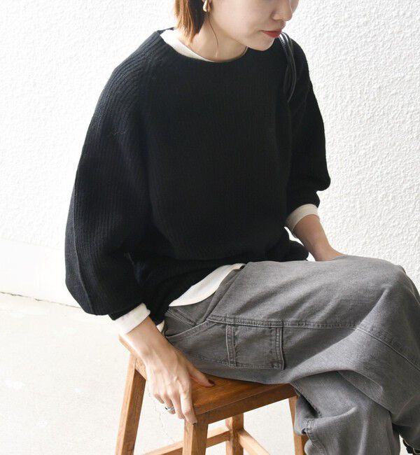 SHIPS any「SHIPS any:〈手洗い可能〉AQUA カシミヤ ミックス ハイネック ニット」|ニット・セーター|