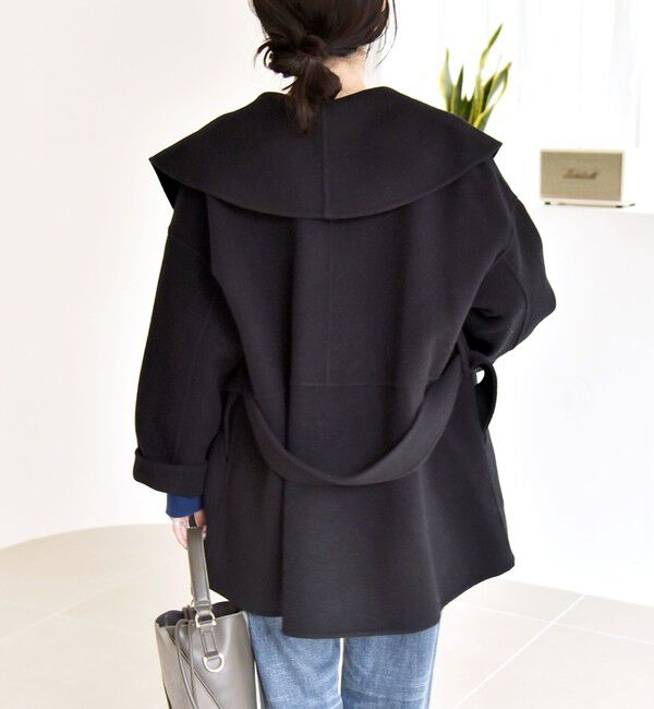 quaranciel「《一部追加予約》quaranciel: リバー ケープ ショート コート 25AW」|その他|